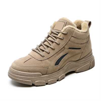 Women Shoes Fashion Flock Casual Shoes For Women Increase Women Sneakers Flats Platform High Top Warm Plush Winter Shoes