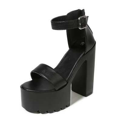 Women's Summer Sandals 2021 New 14CM With High Simple Roman Sandals High Heel Pump Sandals Women
