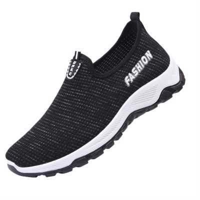 Men's sports shoes elderly non slip rubber soled casual shoes breathable fashion lightweight walking shoes spring and Autumn