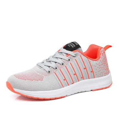 Mesh Breathable Shoes For Women Stripe Hit Color Ultra Light Sneakers Fashion Non Slip Baskets Vulcanize Shoes Ladies Trainers
