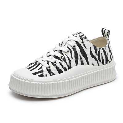 Women's Canvas Shoes 2021 Summer New Biscuit Shoes Women Leopard Print Women's Sneakers Casual Platform Student Shoes Women